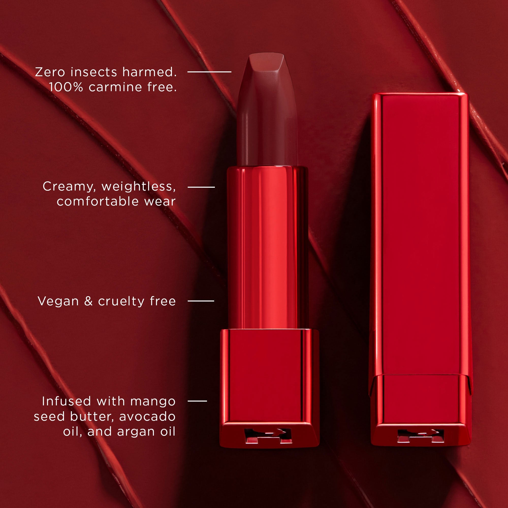Unlocked Satin Cr??me Lipstick Red 0 - Image 5